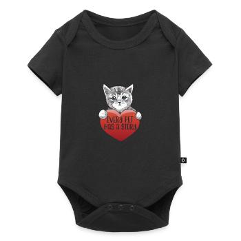 SAUVETAGE ANIMAL AIDE AUX ANIMAUX - Body à manches courtes Premium Bébé - noir - Devant