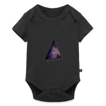 space triangle - Baby Premium Kurzarmbody - Schwarz - Vorne