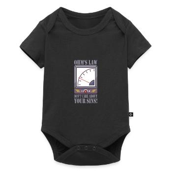 electrician - Baby Premium short-sleeve bodysuit - black - Front