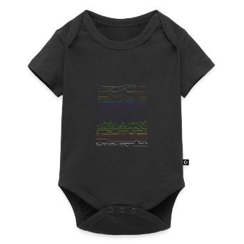 different landscapes - Baby Premium short-sleeve bodysuit - black - Front