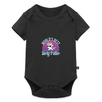 Faire de la poterie - Body à manches courtes Premium Bébé - noir - Devant