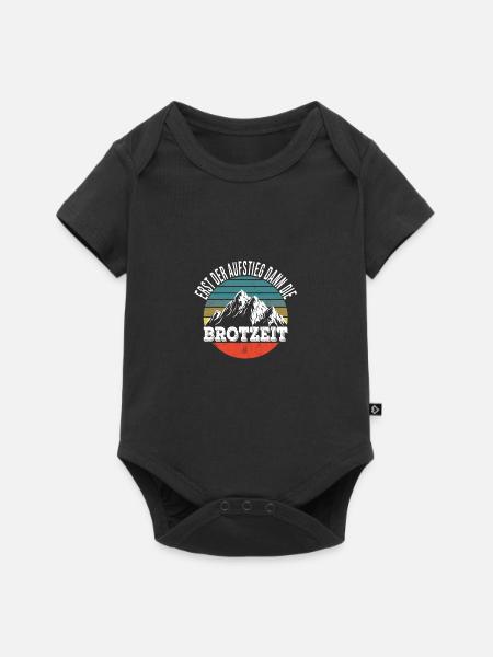 Wandern - Baby Premium Kurzarmbody - Schwarz
