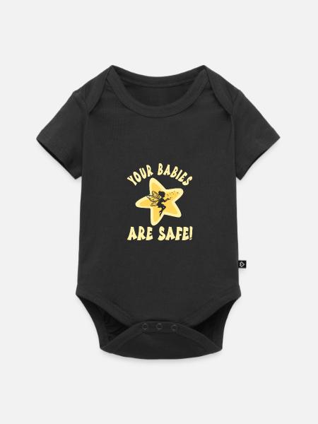 Babysitter - Baby Premium Kurzarmbody - Schwarz