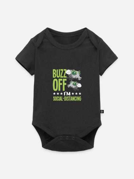 Insekten - Baby Premium Kurzarmbody - Schwarz