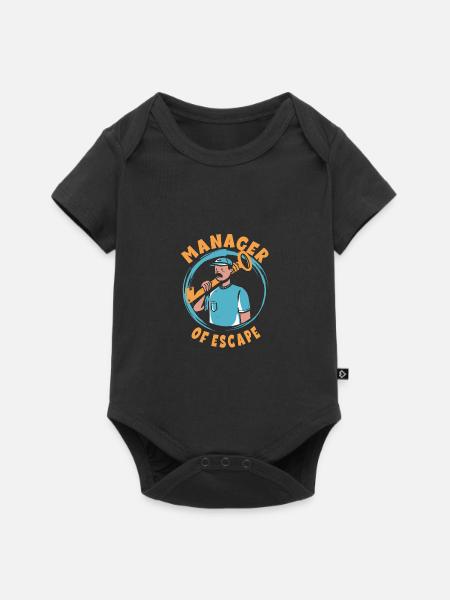 Escape Room - Baby Premium Kurzarmbody - Schwarz