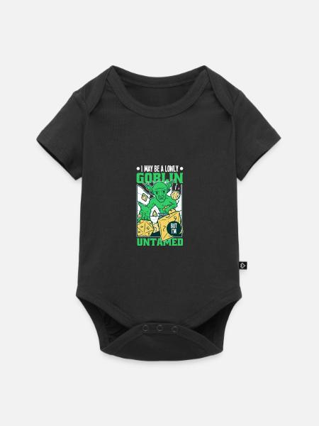 Rollenspiel - Baby Premium Kurzarmbody - Schwarz
