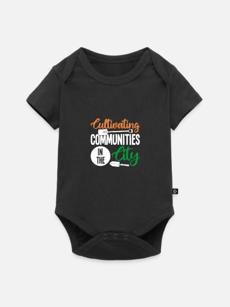 Kleingarten in der Stadt - Baby Premium Kurzarmbody - Schwarz
