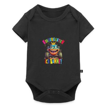 Kindergarten - Baby Premium Kurzarmbody - Schwarz - Vorne