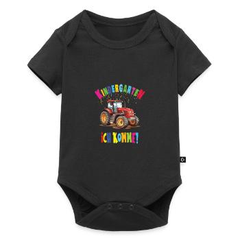 Kindergarten - Baby Premium Kurzarmbody - Schwarz - Vorne