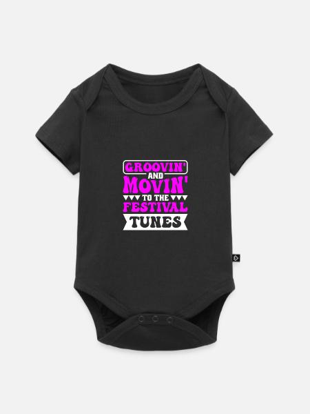 Festival - Baby Premium Kurzarmbody - Schwarz