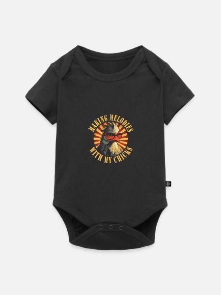 Festival - Baby Premium Kurzarmbody - Schwarz