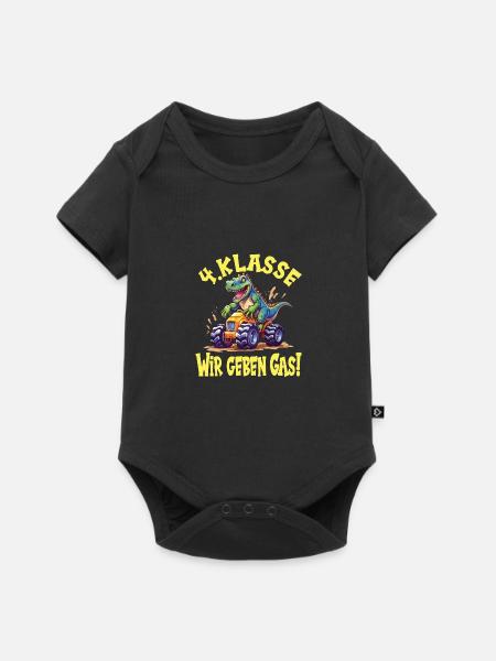 Schuljahr 4 - Baby Premium Kurzarmbody - Schwarz
