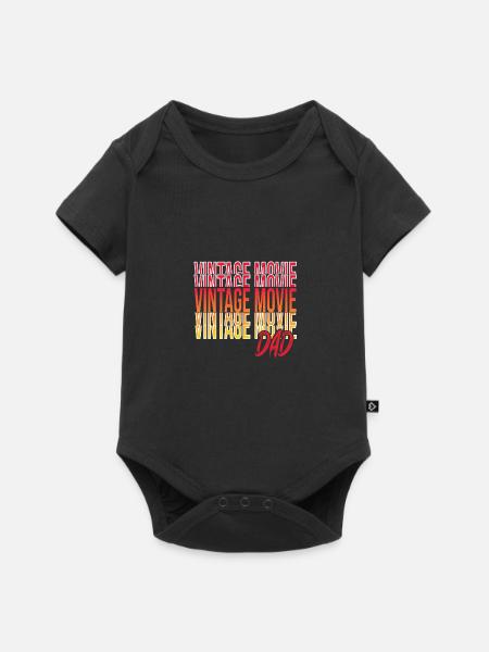 Alte Filme - Baby Premium Kurzarmbody - Schwarz