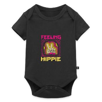 Hippy - Baby Premium short-sleeve bodysuit - black - Front