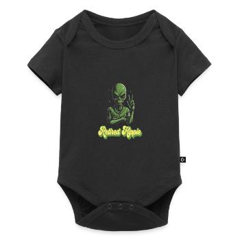 Hippy - Baby Premium short-sleeve bodysuit - black - Front