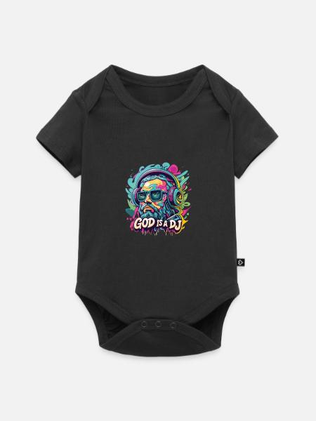 DJing - Baby Premium Kurzarmbody - Schwarz