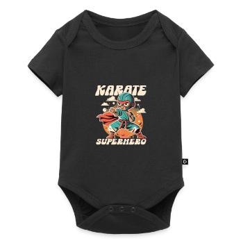 Karaté - Body à manches courtes Premium Bébé - noir - Devant