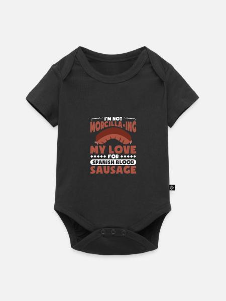 Spanisches Essen - Baby Premium Kurzarmbody - Schwarz