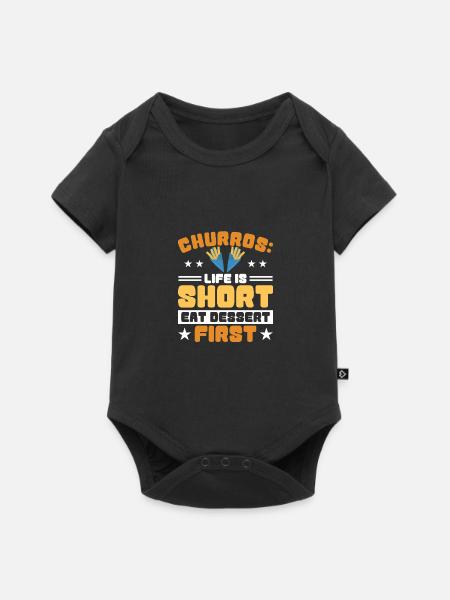Spanisches Essen - Baby Premium Kurzarmbody - Schwarz