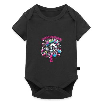 Kindergeburtstag - Baby Premium Kurzarmbody - Schwarz - Vorne