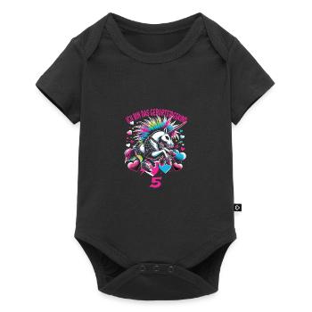 Kindergeburtstag - Baby Premium Kurzarmbody - Schwarz - Vorne