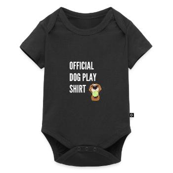 Official dog game shirt dog game ball ball - Baby Premium short-sleeve bodysuit - black - Front