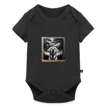 Labrador - Baby Premium Kurzarmbody - Schwarz - Vorne