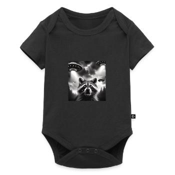Raton laveur - Body à manches courtes Premium Bébé - noir - Devant