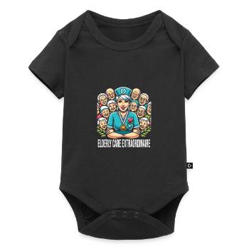 Geriatric nurse - Baby Premium short-sleeve bodysuit - black - Front
