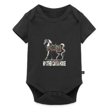 Marché médiéval - Body à manches courtes Premium Bébé - noir - Devant