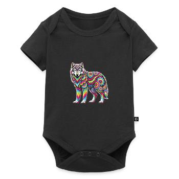 Hippie Festival - Baby Premium short-sleeve bodysuit - black - Front