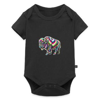 Hippie Festival - Baby Premium short-sleeve bodysuit - black - Front