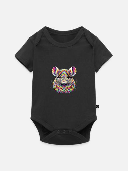 Hippie Festival - Baby Premium Kurzarmbody - Schwarz