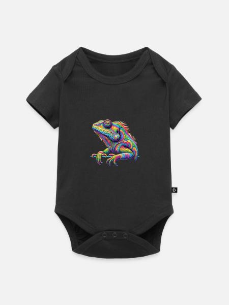 Hippie Festival - Baby Premium Kurzarmbody - Schwarz