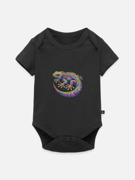 Hippie Festival - Baby Premium Kurzarmbody - Schwarz