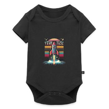 Fusée - Body à manches courtes Premium Bébé - noir - Devant