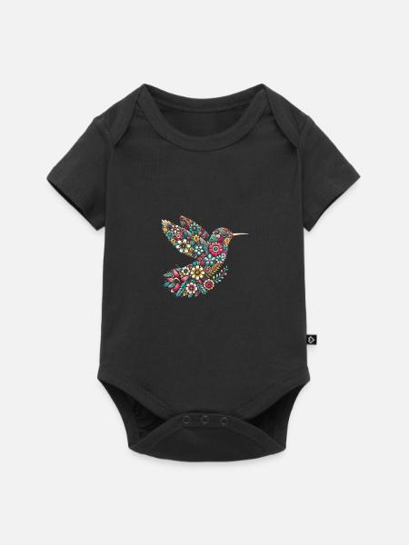 Exotisch - Baby Premium Kurzarmbody - Schwarz