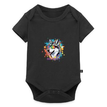 Agility - Baby Premium short-sleeve bodysuit - black - Front