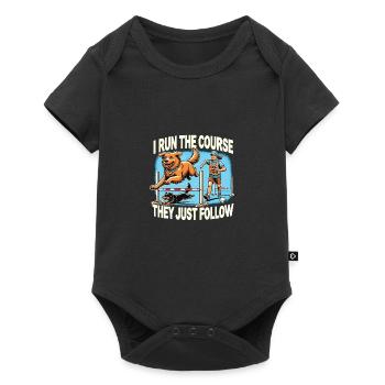 Agility - Baby Premium short-sleeve bodysuit - black - Front