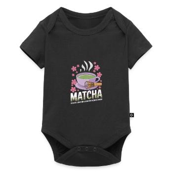 Matcha - Baby Premium short-sleeve bodysuit - black - Front