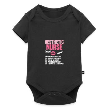 Kosmetikerin - Baby Premium Kurzarmbody - Schwarz - Vorne