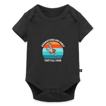 Bird Watching Bird Watching Birding Bird - Baby Premium short-sleeve bodysuit - black - Front