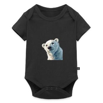 Ours polaire - Body à manches courtes Premium Bébé - noir - Devant
