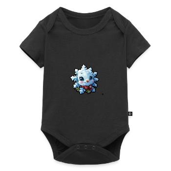 Flocon de neige pour les enfants - Body à manches courtes Premium Bébé - noir - Devant