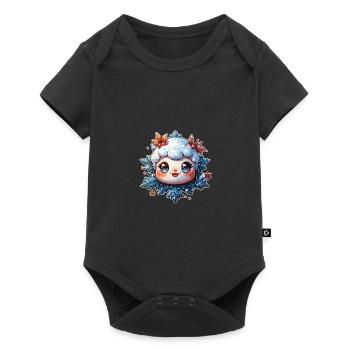 Flocon de neige pour les enfants - Body à manches courtes Premium Bébé - noir - Devant