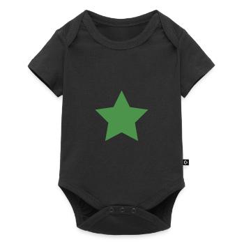 Star green - Baby Premium short-sleeve bodysuit - black - Front