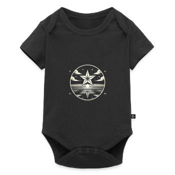 corps céleste, idée cadeau, ciel étoilé comète L - Body à manches courtes Premium Bébé - noir - Devant