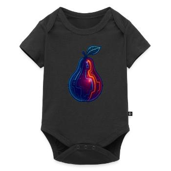 Chemise poire fluo | Allure cybertechnologique - Body à manches courtes Premium Bébé - noir - Devant