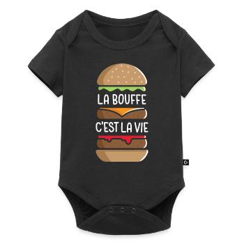La Bouffe c'est la Vie - Body à manches courtes Premium Bébé - noir - Devant
