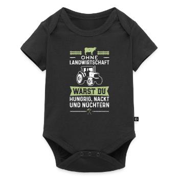 Ohne Landwirtschaft Wärst Du Hungrig Nackt Und - Baby Premium Kurzarmbody - Schwarz - Vorne